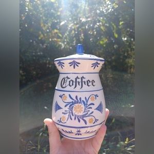 𝅺MID Century Royal Sealy Blue canisters - 50s, made in Japan